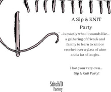 Load image into Gallery viewer, Sip & KNIT Party