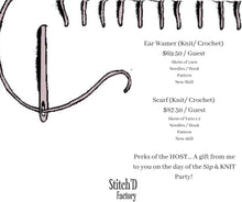 Load image into Gallery viewer, Sip & KNIT Party