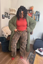 Load image into Gallery viewer, Chunky Blanket Duster (Olive Green)