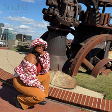 Load image into Gallery viewer, Chunky Blanket Cardigan  and hat set - Multi colorway