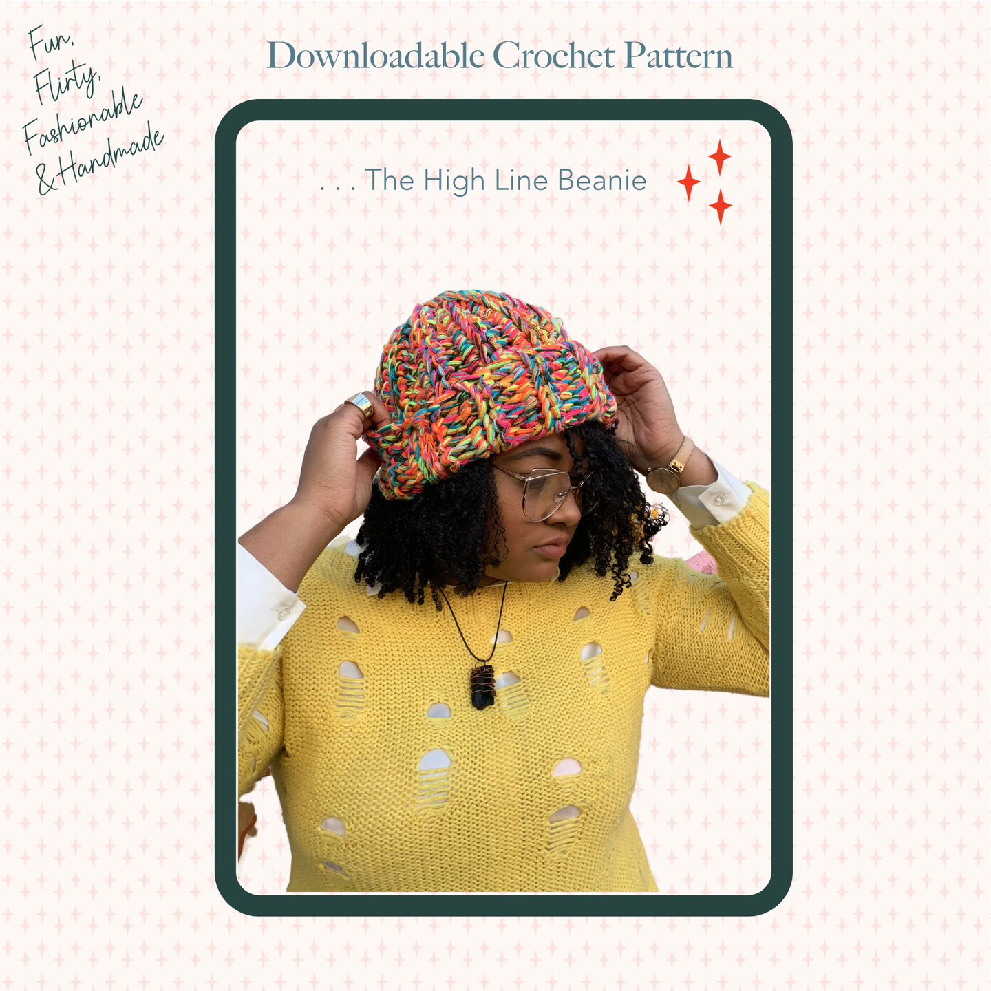 Crochet Pattern... The High Line . . . Beanie