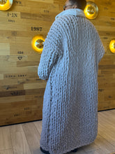 Load image into Gallery viewer, Chunky Blanket Duster (truffle)