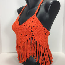 Load image into Gallery viewer, backless honey fringe crop top