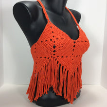 Load image into Gallery viewer, backless honey fringe crop top